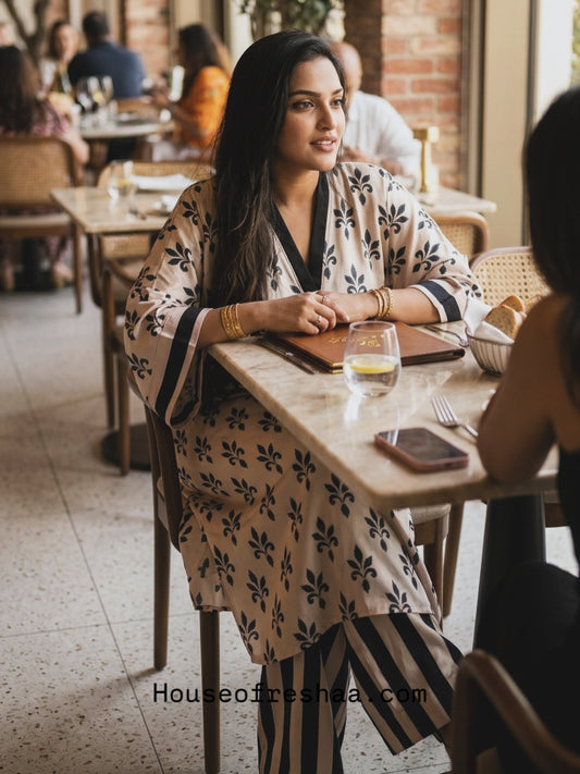 Kaftan-style co-ord set