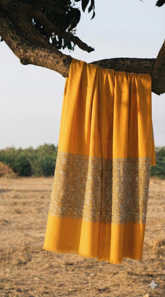 kashmiri Hertiage Border Shawl
