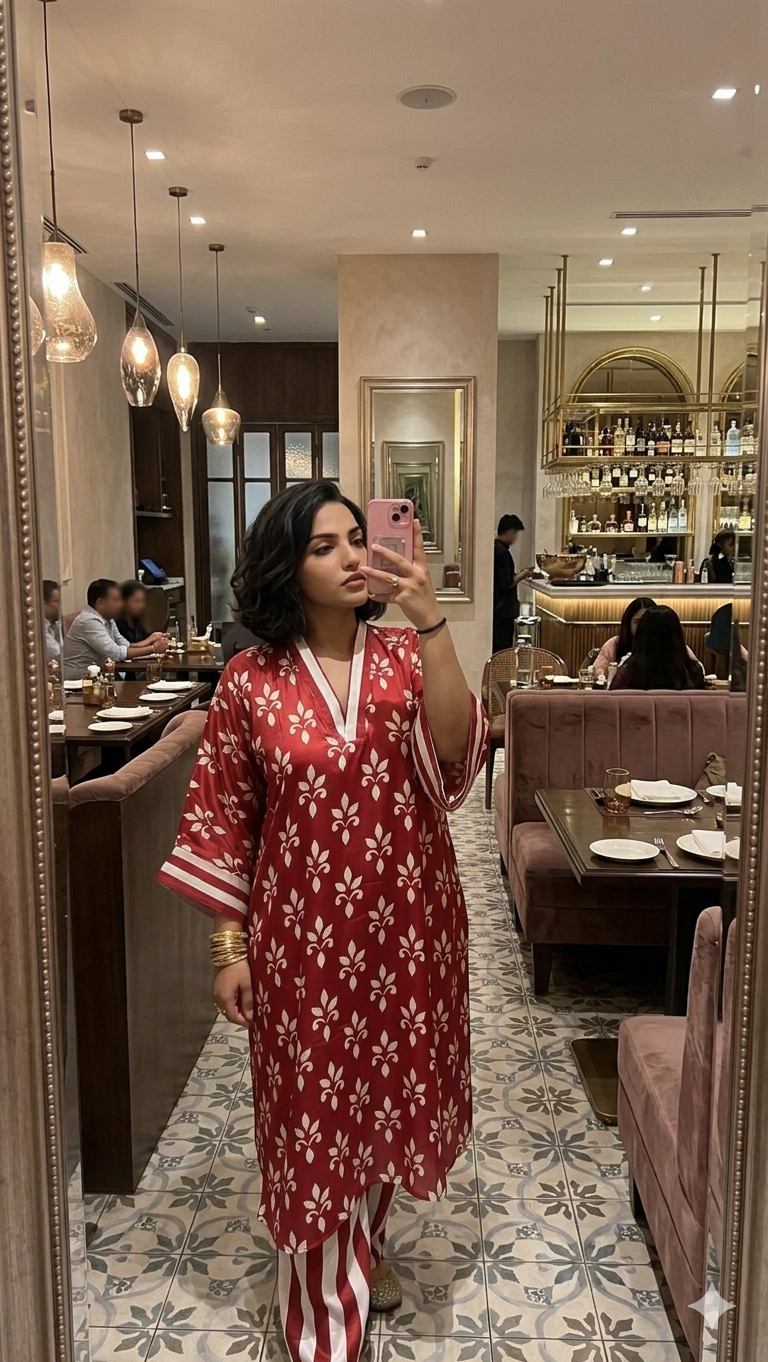 Kaftan-style co-ord set