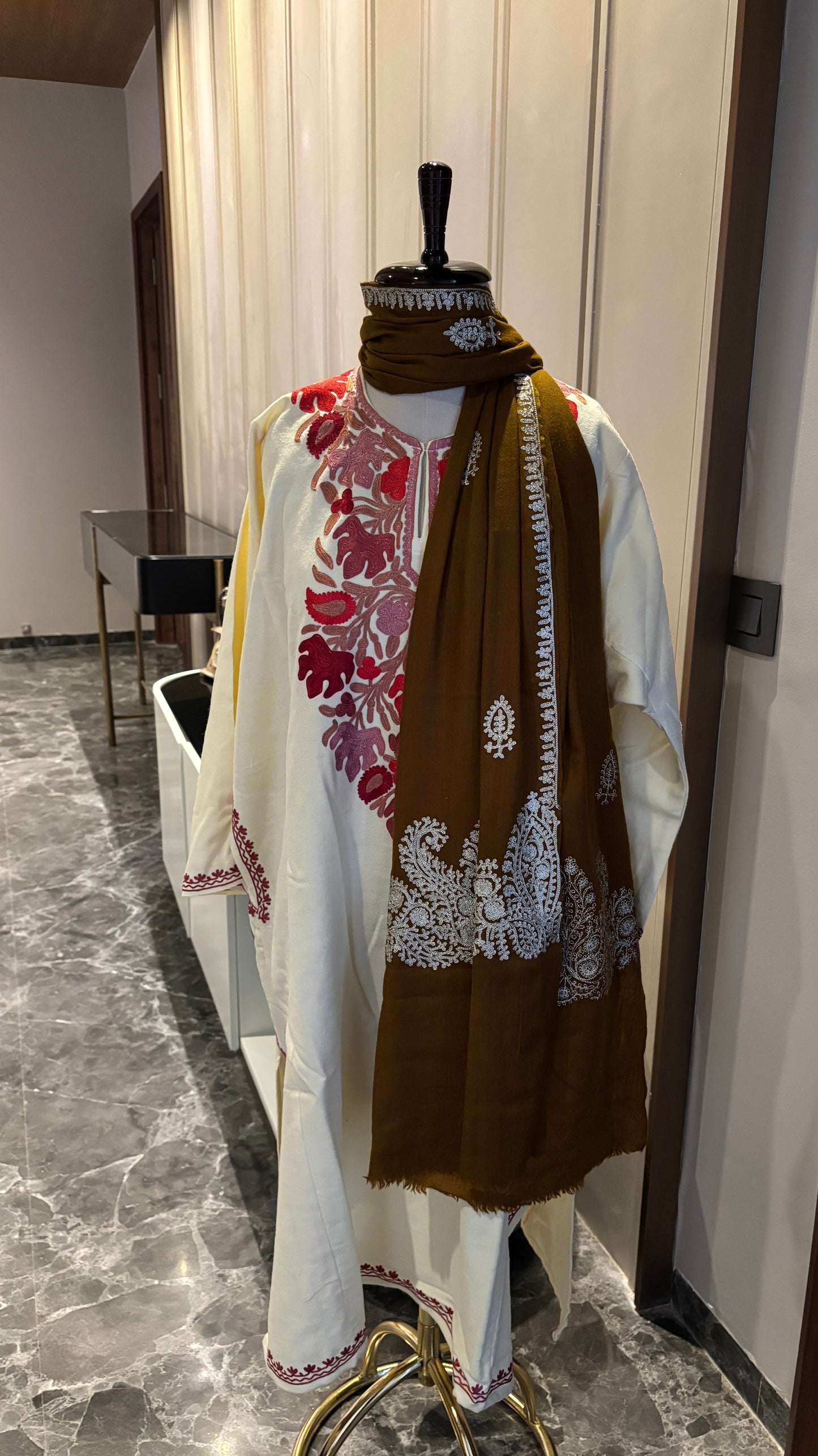 Kashmiri Phiran in off-white