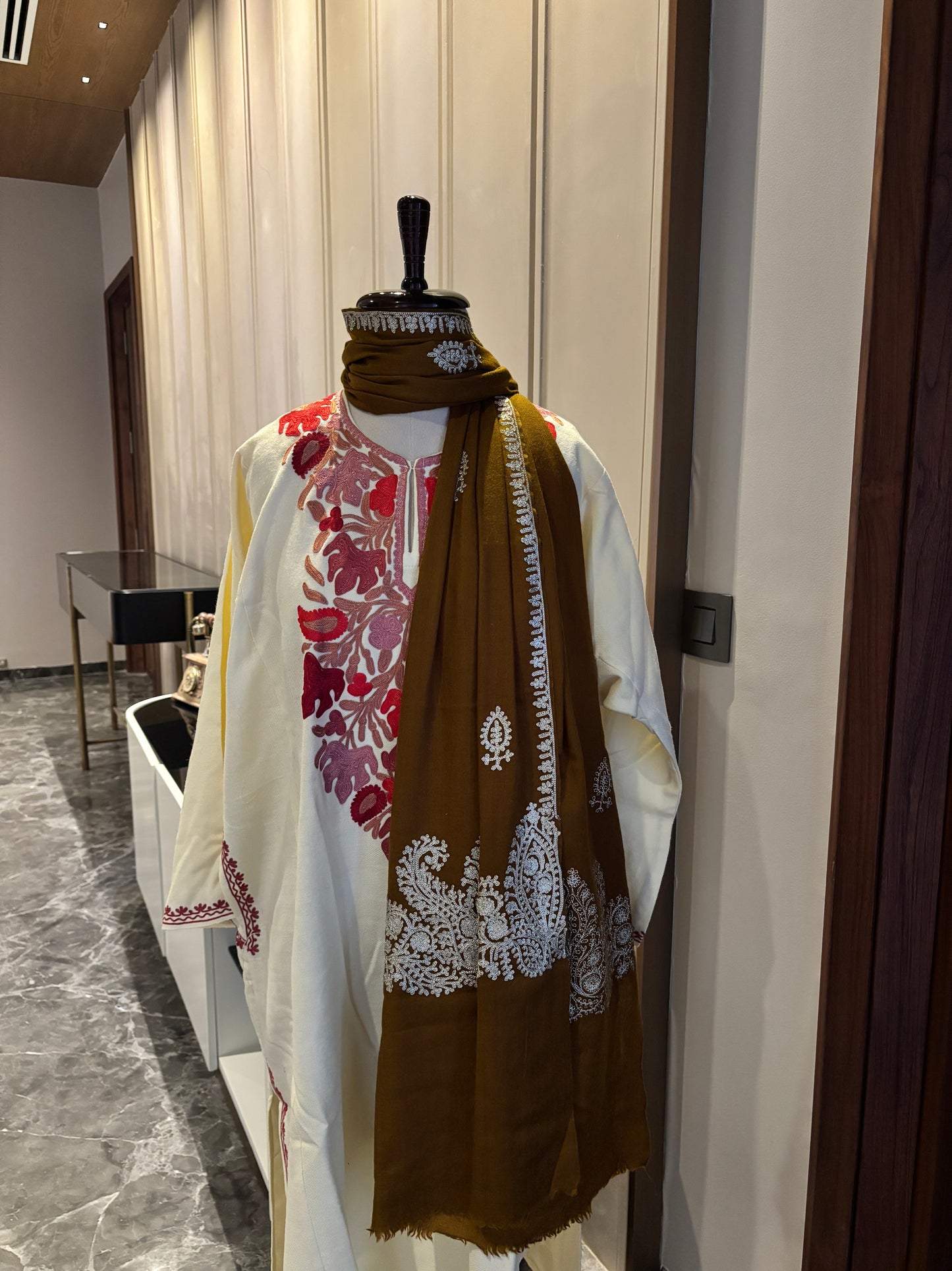 Kashmiri Phiran in off-white