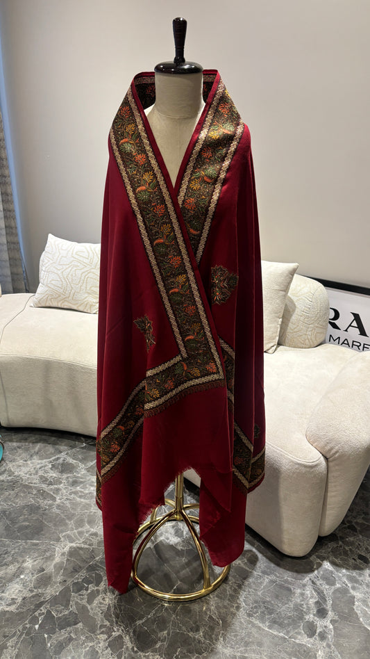Royal Maroon Shawl